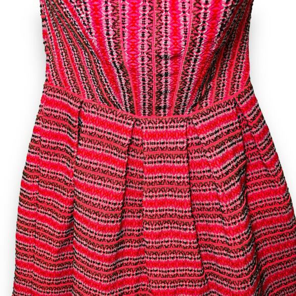 Wow Couture Strapless Party Dress Size Small Cocktail Homecoming Prom Hot Pink - Picture 5 of 8